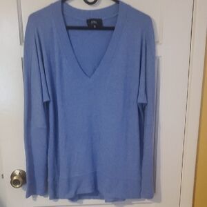 Antropologie COA Sky Blue V-Neck Knit Top